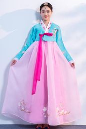 Vêtements ethniques Coréen traditionnel Hanbok Robe de mariage antique Costume de danse nationale asiatique pour la scène Cospaly Party 90