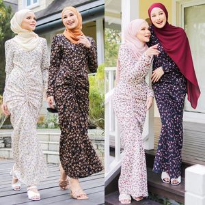 Vêtements ethniques KUCLUT 2023 dubaï turquie mode musulmane impression taille Robe islamique dames Robe Djellaba Femme Musulman De Moda