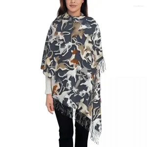 Etnische kleding dames lange windhond selectie sjaals dames winter herfst dikke warme kwast sjaal wrap schattige windhond Whippet hond sjaal