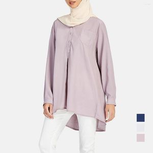 Etnische kleding dame mode pullover blouses casual Arabische ramadan shirts met lange mouwen tuniek tops plus size s-5xl islamitische kleding moslim