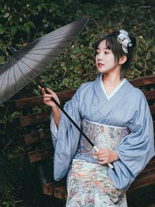 Vêtements ethniques Lady Kimono modifié style japonais formel Yukata traditionnel femmes Po peignoir Vintage Cosplay Wear