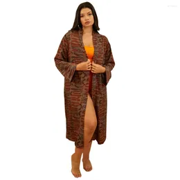 Vêtements ethniques Lady Sexy Costumes japonais kimono yukata robe cardigan pyjamas sommiers femme lisse de baignade robe robe 2024