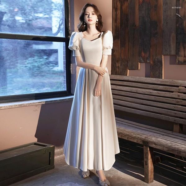 Vêtements ethniques Lanterne Manches Plissée Qipao Perle Sweetheart Cou Cheongsam Rétro Blanc Robe De Mariée Robe De Mariée Sexy Lady Robes De