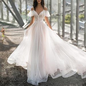 Vêtements ethniques Robe de mariée grande taille Épaules ajustées Graisse Dentelle Fleurs Une épaule Femmes