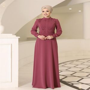 Vêtements ethniques Laser brûlant longues femmes Hijab robe saison crêpe tissu de haute qualité fabriqué en turquie musulman islamique318d