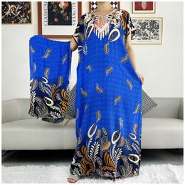 Etnische kleding Nieuwste Afrikaanse jurken voor vrouwen Moslim Abaya Dubai Turkije Fashion Hijab Cotta Dress American Islam