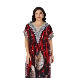 Vêtements ethniques Dernières femmes Robes élégantes Dubaï Party Tenues à manches longues Dasliki Daslinik Islamic Arabe Robe Open Africain Abaya