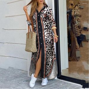 Vêtements ethniques imprimé léopard robes africaines pour femmes Dashiki Robe Africaine Femme 2023 mince soirée longue Maxi Robe vêtements