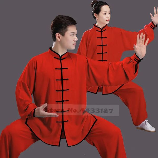 Vêtements ethniques Lâche Chinois Traditionnel Tang Costume Kung Fu Vêtements Rétro Oriental Unisexe Tai Chi Taille Élastique Viscose Loungewear 3XL 231212