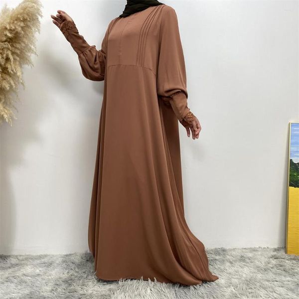 Vêtements ethniques Luxury Abaya pour femmes simples en dentelle à fermeture éclair arabe cardigan turque long