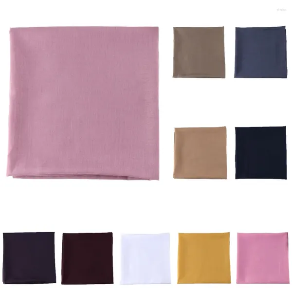 Vêtements ethniques Malaisie Coton Foulard carré 110 110cm Viscose Châles Wrap Femmes musulmanes Hijab Turban Foulard Foulard Bandanna Turbante