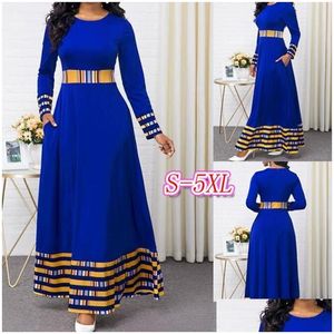 Etnische kleding Maleisië Moslim Hijab-jurk Dubai Abaya Turks Pakistan Caftan Marokkaanse kaftan Avondjurken Djelaba Islamitisch Drop D Dhbpf