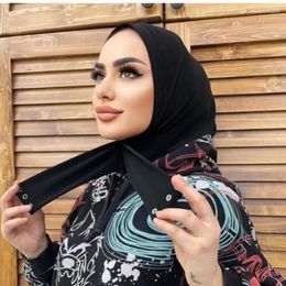 Vêtements ethniques Malaisie Style Instant Hijab avec Bandange Femmes musulmanes Polyester Cool Inner Headwrap Taille unique