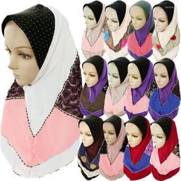 Etnische Kleding Maleisië Vrouwen Headwraps Kanten Sjaal Moslim Hijab Een Stuk Amira Arabische Islam Femme Hoofddoek Sjaals Volledige Cover Hoofdband