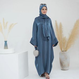 Vêtements ethniques Marocain Kaftan Shiny Abaya Femmes Musulman Robe mimer