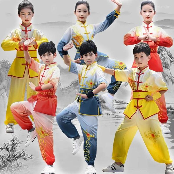 Ropa étnica Artes marciales Entrenamiento de rendimiento Cuatro estaciones Viento chino Día nacional Cuerpo
