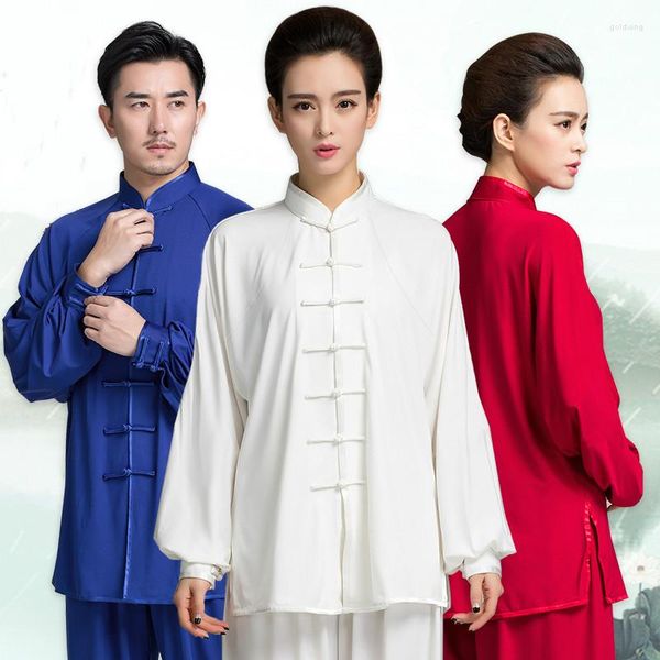 Vêtements ethniques Arts martiaux Wing Chun costume chinois traditionnel Tai Chi uniforme femmes hommes Wushu KungFu matin exercice vêtements