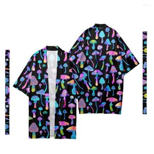 Ropa étnica japonesa japonesa kimono cardigan samurai disfraz de champiñones camisa yukata chaqueta