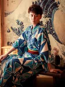 Vêtements ethniques Hommes Japonais Traditionnel Kimono Ensemble 6pcs Rétro Japon Style Formel Wear Peignoir Cosplay Pographie