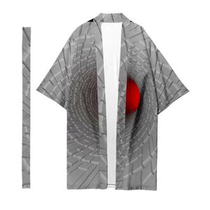 Etnische kleding heren Japanse traditionele lange kimono vest vrouwen sci-fi patroon shirt Yukata jas