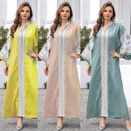 Vêtements ethniques Middle East Islamic musulman arabe robe Luxury Luxury Dubai Abaya Women's Dress Wholesale