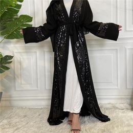 Etnische kleding Midden -Oosten groot formaat moslim mode gewaad Arabisch Kimono Pakistan Abaya Cardigan Islamitische Ramadan Casual Party Noble Dress