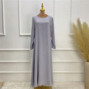 Vêtements ethniques Moyen-Orient Modeste Abaya Femmes Musulman Maxi Robe Dubaï Turquie Kaftan Islam Vêtements Eid Ramadan Robe Robe Caftan Longue
