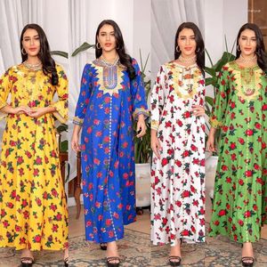 Vêtements ethniques Robe musulmane de Dubaï pour femmes du Moyen-Orient