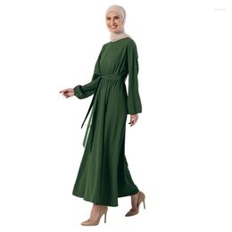 Ropa étnica Mujeres del Medio Oriente Moda Murciélago Vestido de manga larga Abaya Falda Árabe Robe Longues Ropa musulmana turca Conjunto femenino