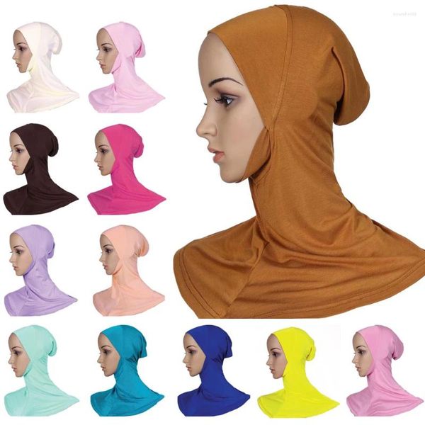 Vêtements ethniques Modal Musulman Turban Couverture complète Casquettes islamiques Underscarf Intérieur Femmes Hijab Cap Foulard Châle Wrap Cou Tête Bonnet Chapeau Amira