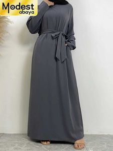 Vêtements ethniques modérés Abaya Fashion Nouvelle Turquie Abaya Arab Dubaï Vêtements Islamiques Musulm Vêtements Femmes Abaya Femmes Mose Womens Robe T240510