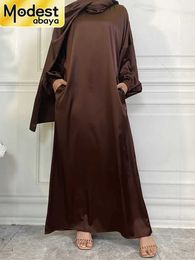 Ropa étnica modesta abaya ramadán musulman de modo maxi tour pavo kaftan ropa islámica musulmana para mujeres vestidos de hijab castan vestidos t240510kaew