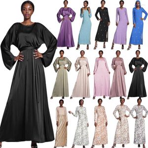 Vêtements ethniques modestes Kaftan Femmes musulmanes Robe maxi saoudie robe eid Ramadan Islamic African Robes Praye Jalabiya Abaya