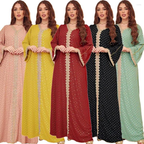 Vêtements ethniques Maroc Caftan Eid Party Robe pour Abaya Femmes musulmanes Longue Maxi Turquie Arabe Kaftan Dubaï Robe Islamique Jalabiya Robes