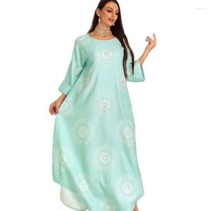 Vêtements ethniques Maroc Robe de soirée Femmes musulmanes Abaya Prière Caftan Diamant Flroal Robe Inde Abayas Dubaï Turquie Longue Vestidos Largos