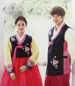 Etnische kleding Multi -ontwerpen Traditionele Korea -paar Lovers 'Wedding Hanok Koreaanse kostuums Vintage minderheidsgroep Chaoxian Classical