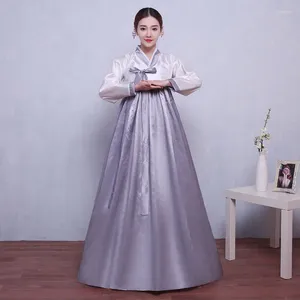 Vêtements ethniques Multicolor Hanbok Jupe coréenne Coup de costume traditionnel Robe de cour pour femmes Dance Stage Performance Costumes