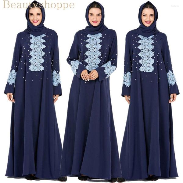 Vêtements ethniques musulman Abaya robe luxe velours Vintage doré broderie Dubaï Robes turquie robes marocaines automne fête porte