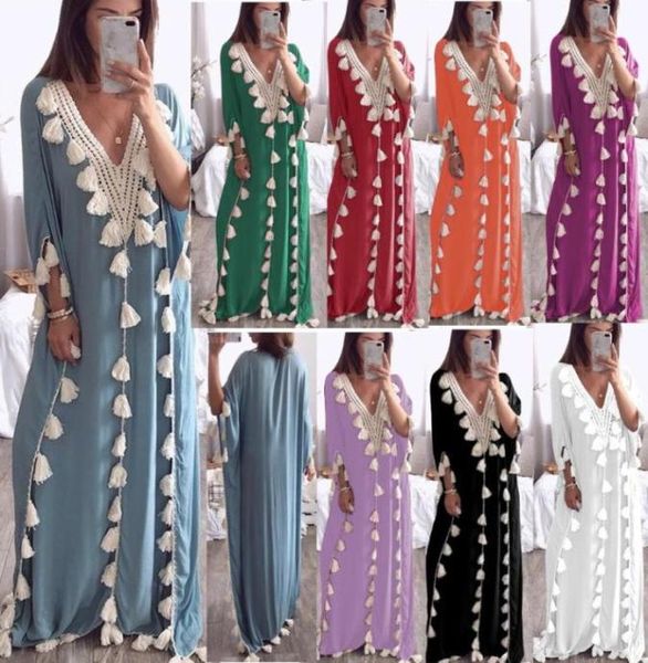 Vêtements ethniques Musulman Abaya Kimono Chemise Hijab Robe Arabe Africain Dashiki Eid Ramadan Islamique Djellaba Sexy Lady Party3457106