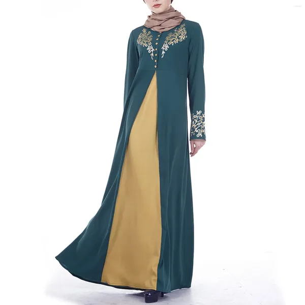 Vêtements ethniques musulmanes Abaya Turquie Islamique Arabe Hijab Robe Caftan Dubai Kaftan Moroccan Robe Wear pour femmes 2024