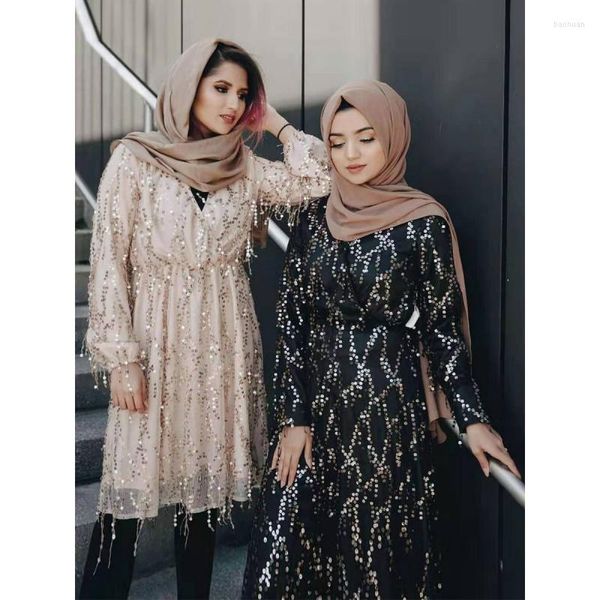 Vêtements ethniques Musulman Abaya Femmes Kaftan Khimar Jilbab Prière Robe Eid Mubarak Ramadan Robe Islamique Abayas Dubaï Luxe Turquie Simple