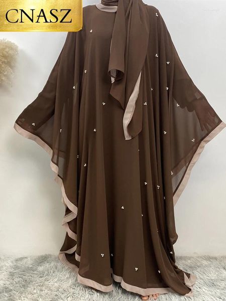 Vêtements ethniques Abayas musulmanes marocain Caftan islamique pour femmes perles de mode kimono robe fête des robes de dinde