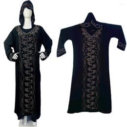 Ropa étnica vestido musulmán para mujeres Abaya Dubai fiesta de lujo con capucha Turquía Islam Kaftan ropa africana Ramadan Eid Djellaba Robe Plus