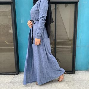Vêtements ethniques Robe musulmane Caftan marocain Abayas pour femmes Caftan Marocain Robe Musulman De Mode Oman Kimono Abaya Dubai Turc Islam
