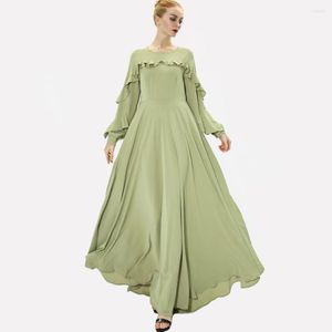 Etnische kleding moslimjurk vrouwen mode ramadan zomer abaya dubai kalkoen lange groothandel