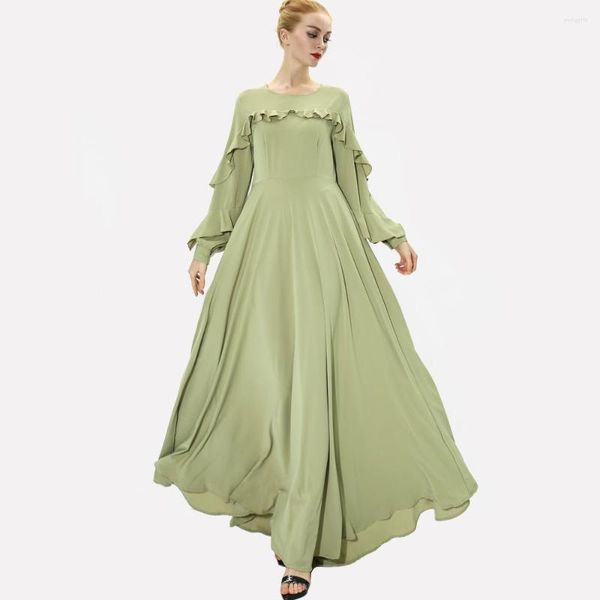 Vêtements ethniques robe musulmane femmes mode Ramadan été Abaya dubaï turquie longue vente en gros