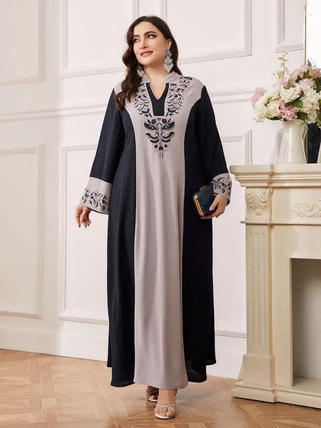 Vêtements ethniques robes musulmanes femmes islamiques lâches maxi robe de fête Eid Ramadan jalabiya robe arabe saoudien plus taille de Dubaï Turquie Abaya