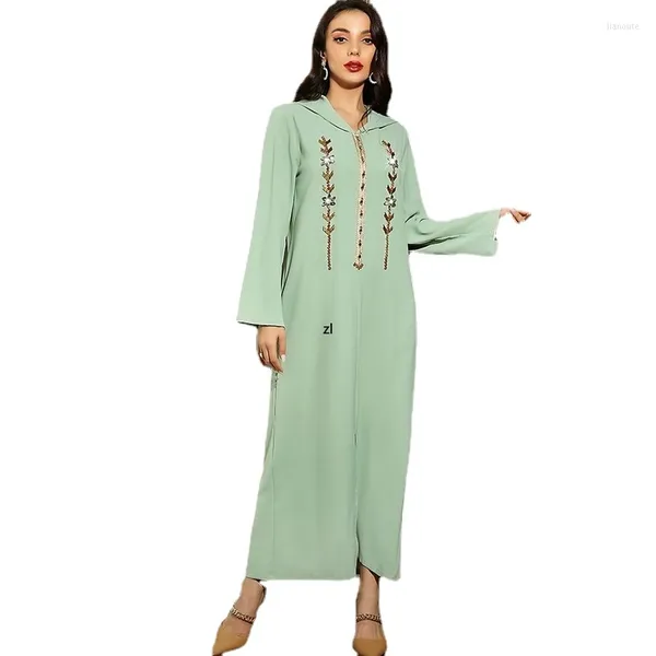 Vêtements ethniques Musulman Dubaï Abaya Femmes Travail Manuel Diamants Marocain Caftan Robes De Soirée Parti Longue Robe Arabe Robe Caftan Arabe