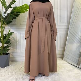 Ropa étnica Moda musulmana Hijab Dubai Abaya Vestidos largos Mujeres con fajas Ropa islámica Abaya Vestidos africanos para mujeres Musulman Djellaba 230824