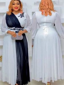 Vêtements ethniques Mode musulmane Hijab Dubai Abaya Robe longue avec ceintures Islam Robes africaines pour femmes Musulman Djellaba 230324